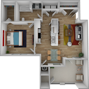 A1-One Bedroom / One Bath